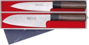 Coffret de 2 couteaux japonais artisanaux Kamo Hocho