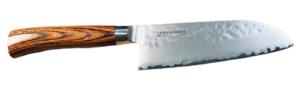 Couteau japonais Tamahagane Tsubame pakkawood - couteau santoku 12 cm