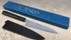 COUTEAU JAPONAIS ARTISANAL DE YOSHIMI KATO VG10 DAMAS - PETTY 150 MM