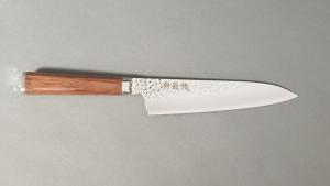 COUTEAU JAPONAIS RYUSEN GAMME TANGAN RYU NOYER - CHEF 18 CM