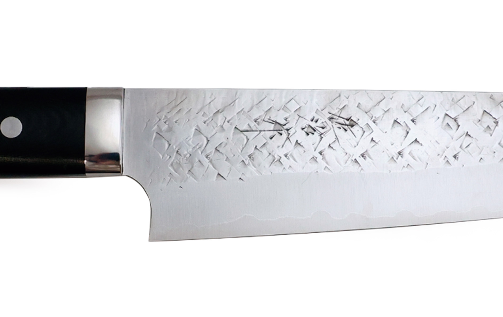 Couteau japonais artisanal SRS13 de Takeshi Saji - Couteau gyuto 24 cm G-10 noir