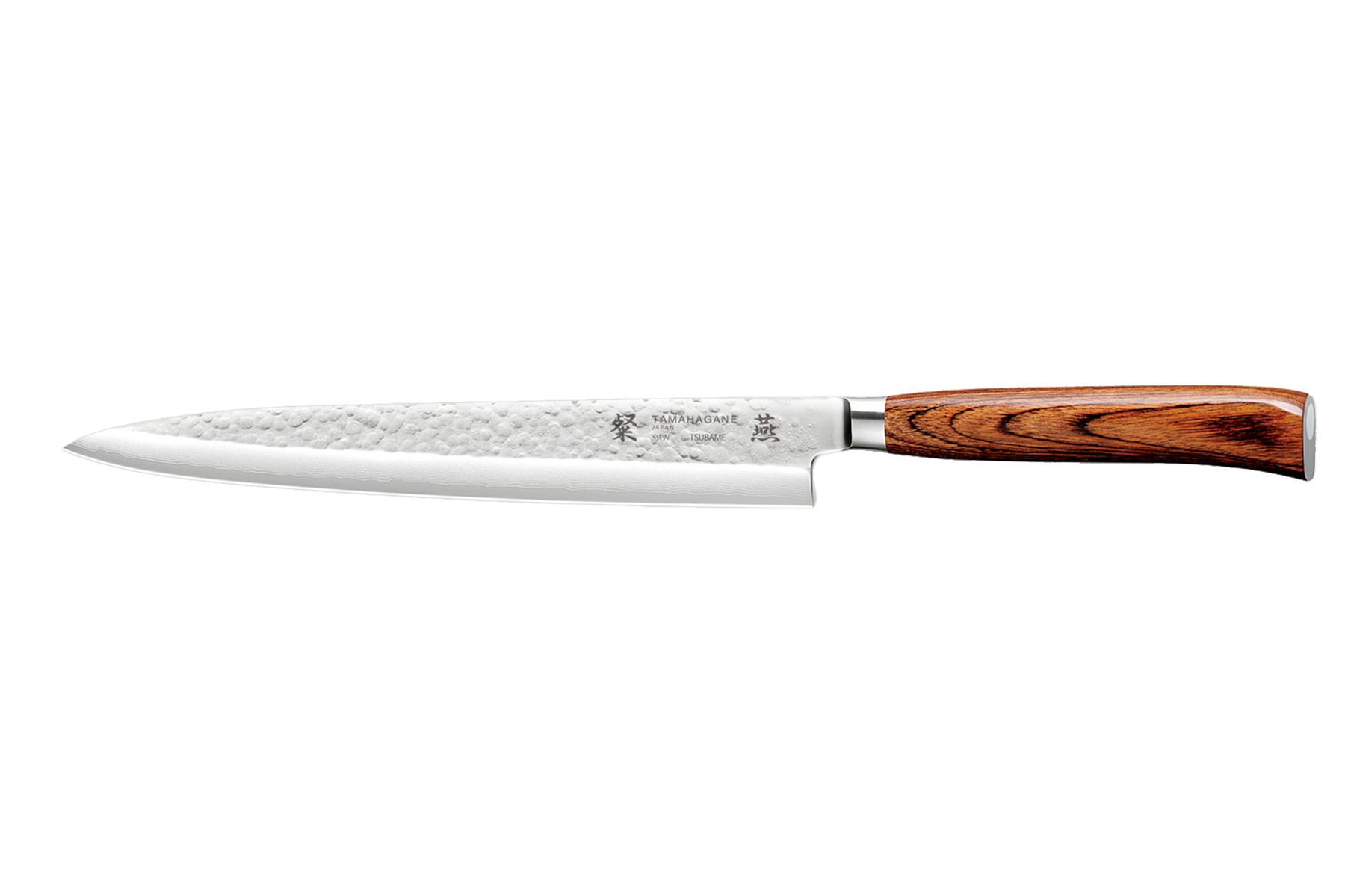 Couteau japonais Tamahagane Tsubame pakkawood - couteau sashimi 24 cm