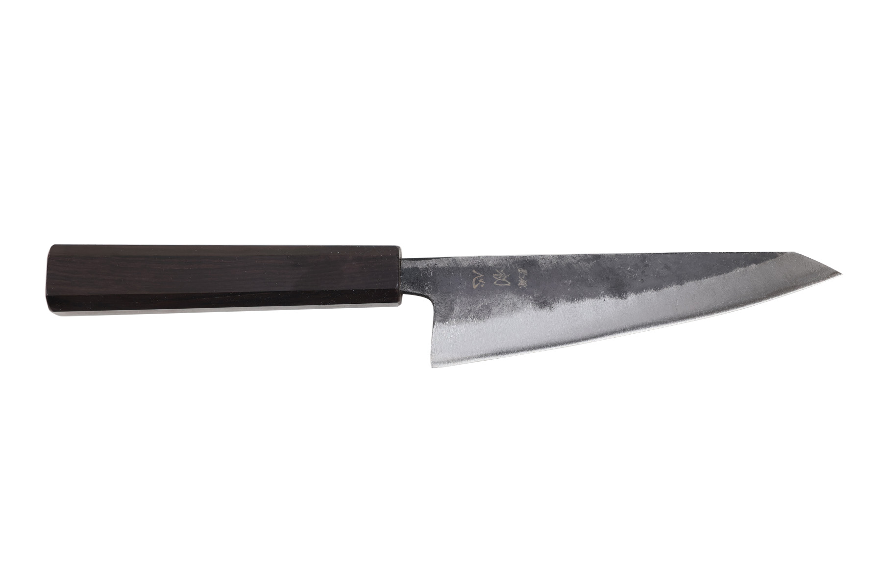 Couteau japonais artisanal de Hatsukokoro Kurogane Blue2 - Couteau honesuki 15 cm