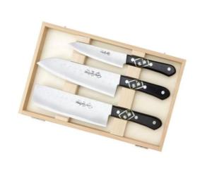 OFFRE DE 3 COUTEAUX ARTISANAUX SHIGEKI GAMME TSUCHIME