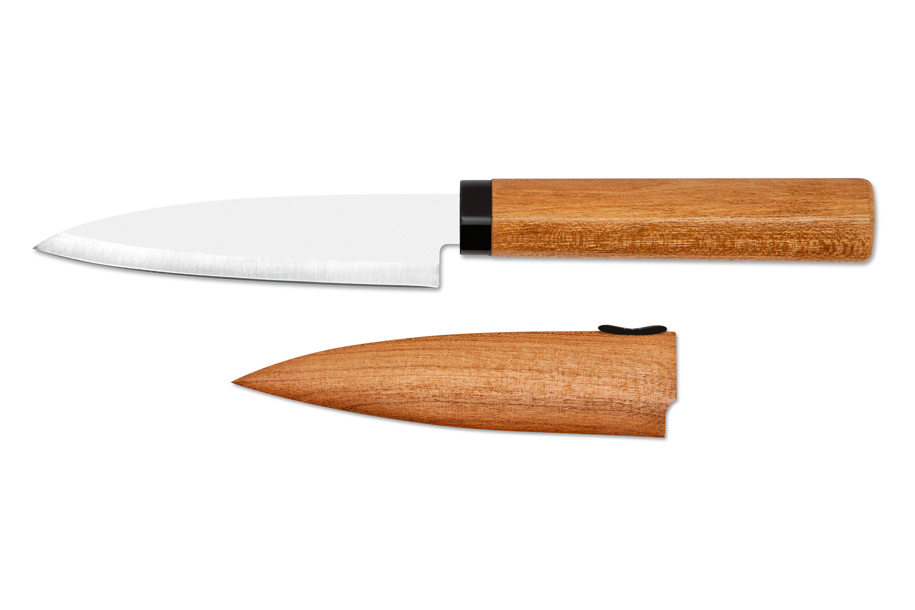 Couteau à fruit Kai Select avec étui en bois.
