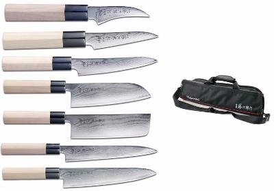 Mallette de 7 couteaux japonais Tojiro Shippu