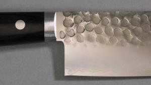 Couteau japonais Kane Tsune 3 couches martelé - Couteau Nakiri 16,5 cm