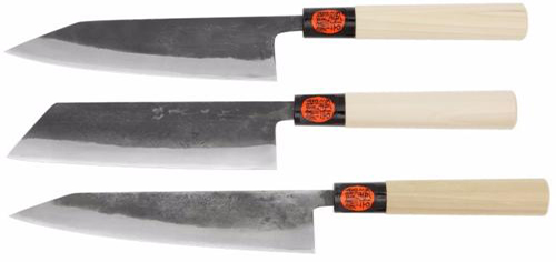 Couteaux de cuisine japonais Jaku brut de forge