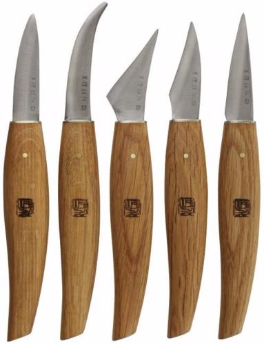 Set de 5 couteaux à sculpter japonais - J10760