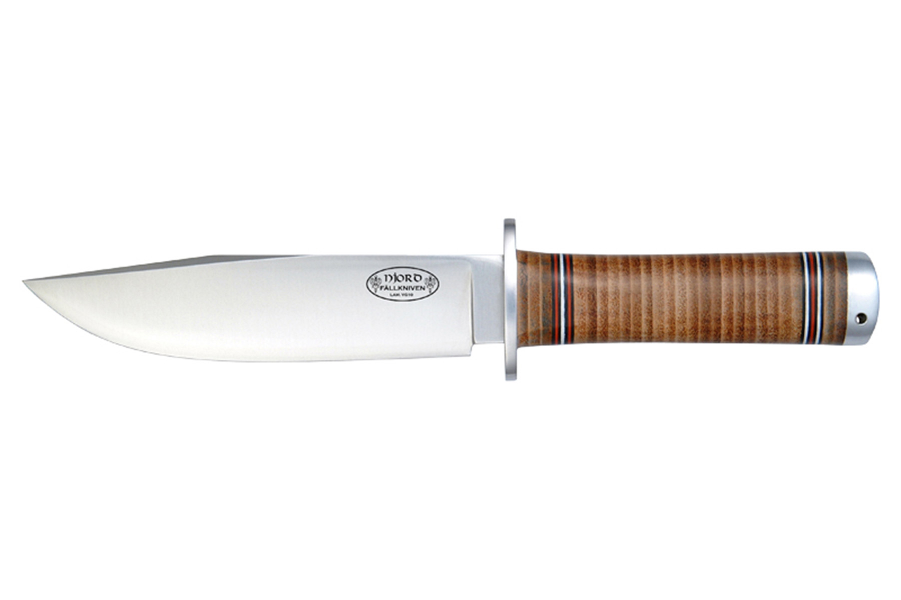 Couteau fixe Fallkniven Njord manche en Rondelles de cuir - FKNL3L