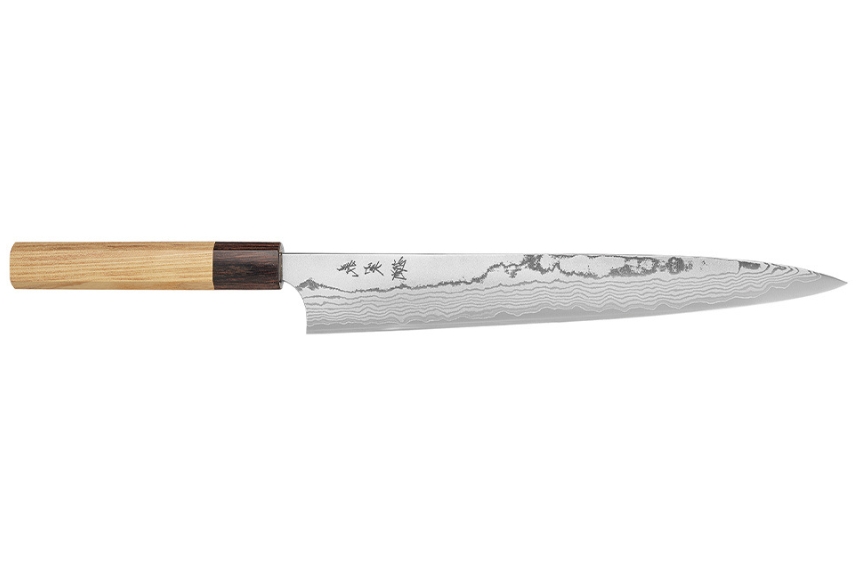 Couteau japonais artisanal de Yoshimi Kato - Couteau sujihiki 26,5 cm