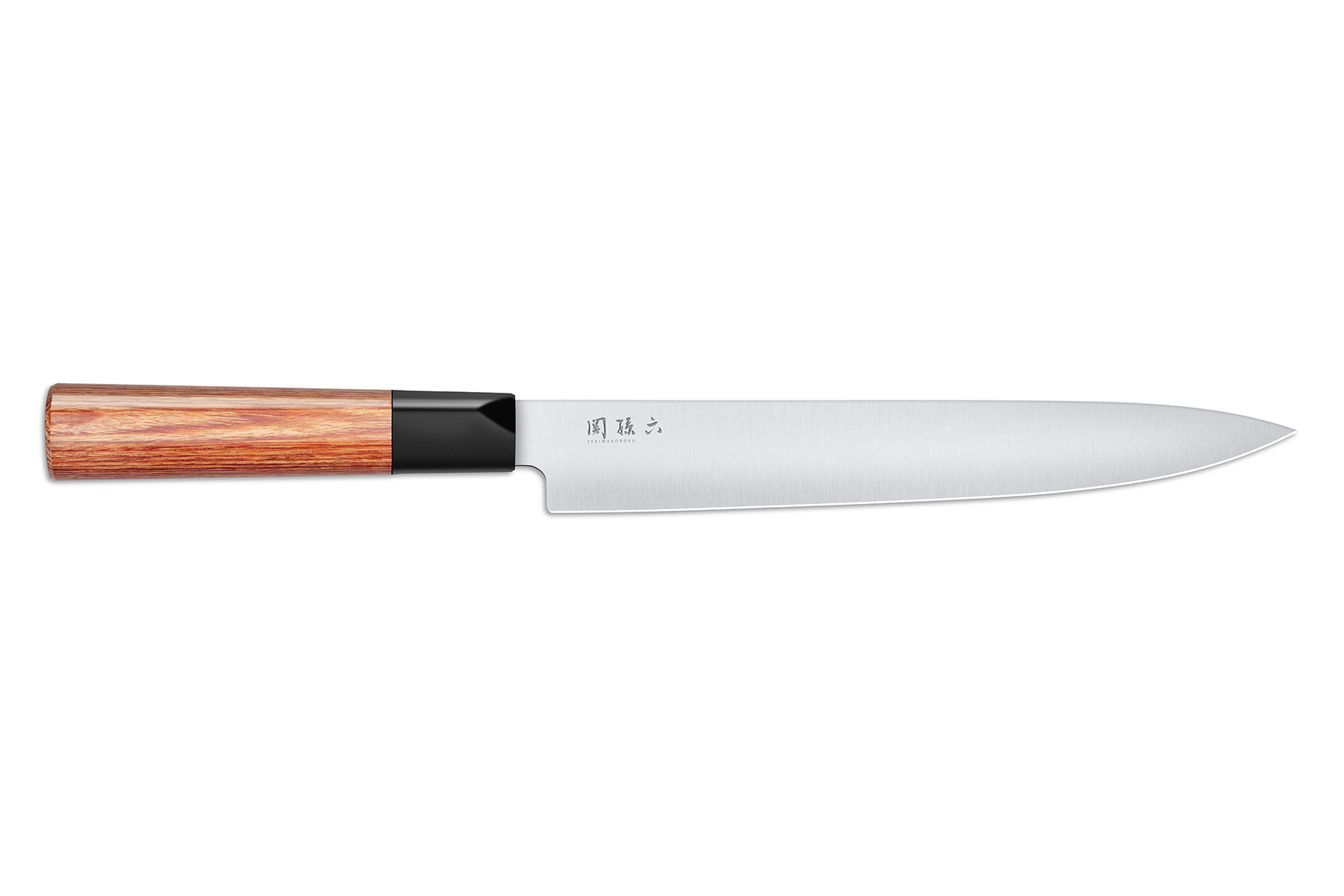 Couteau japonais Kai Seki Magoroku pakkawood (Redwood) - trancheur 20 cm