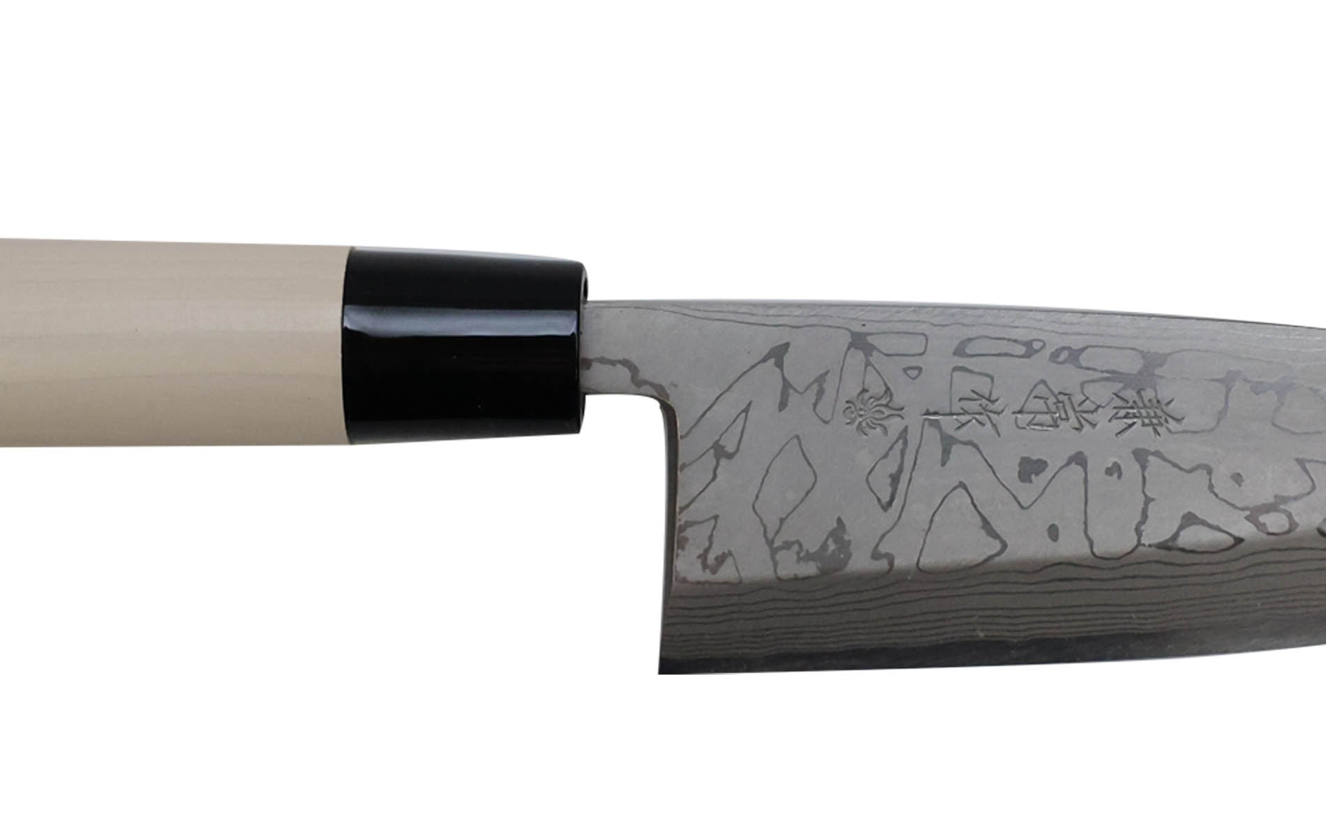 Couteau japonais Kane Tsune damas - Couteau deba 16,5 cm