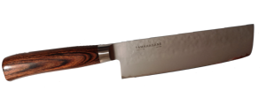 Couteau japonais Tamahagane Tsubame pakkawood - couteau nakiri 18 cm