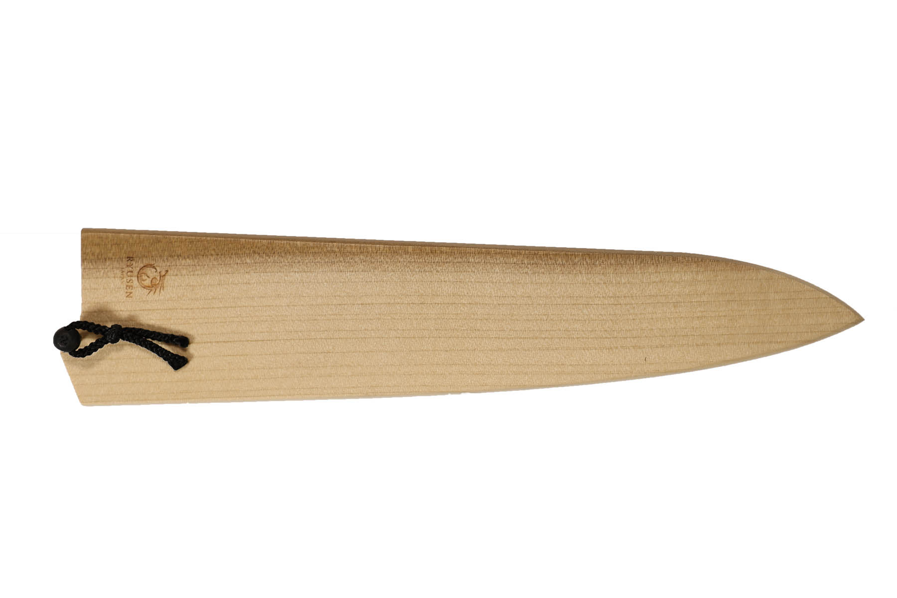 Saya Ryusen en bois clair pour couteau japonais gyuto 21 cm