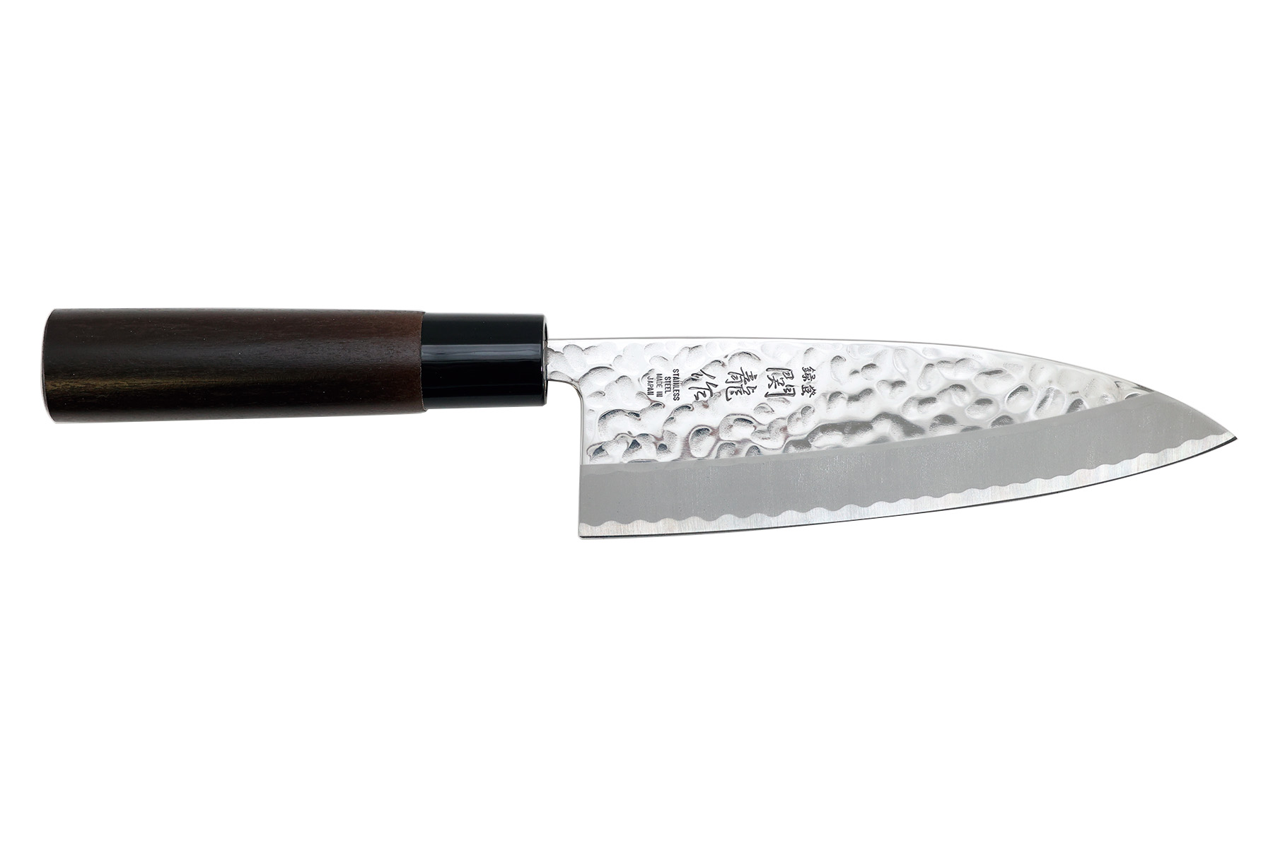 Couteau japonais Jaku Hammered - deba 16 cm