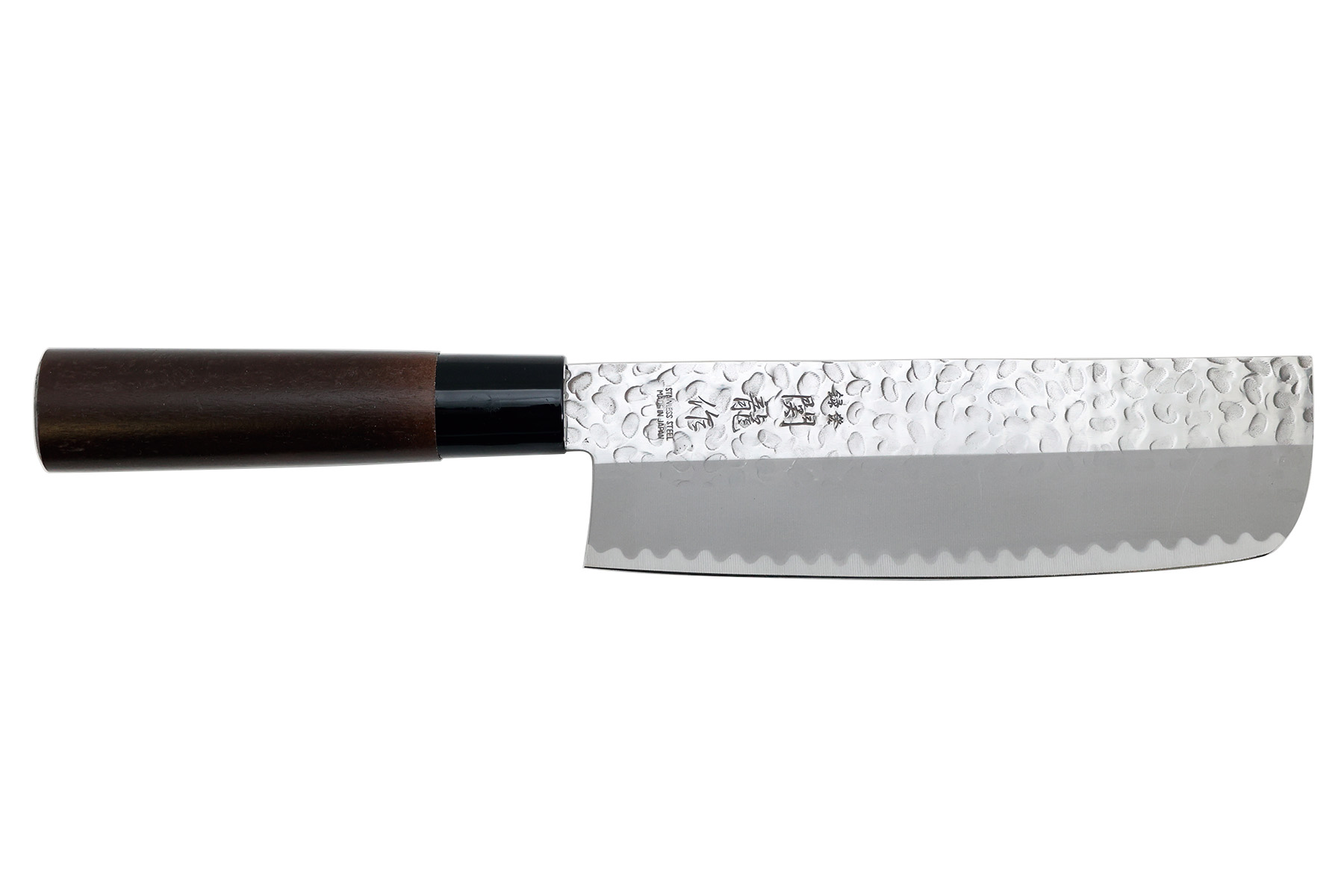 Couteau japonais Jaku Hammered - nakiri 17 cm