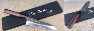 COUTEAU JAPONAIS ARTISANAL ECHIZEN KUROUCHI GYUTO / CHEF 180 MM