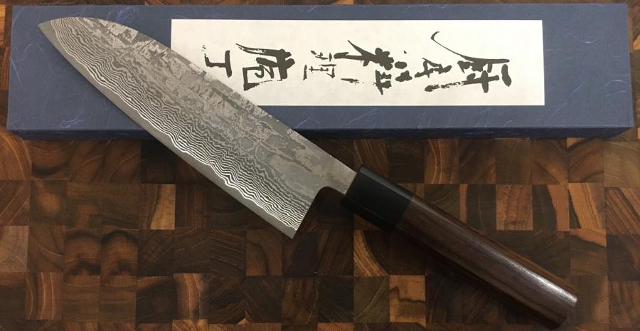 Couteaux japonais artisanaux Kamo SG2 Damas 