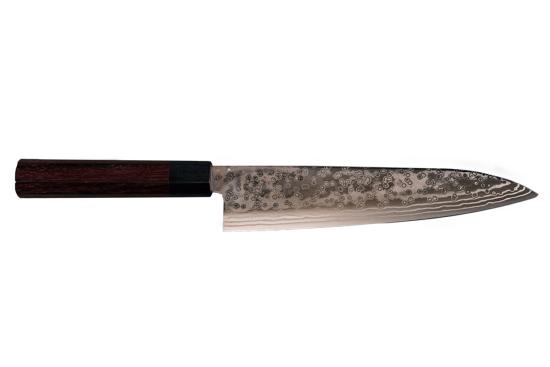 Couteau japonais artisanal de Yoshida Hamono - Couteau Gyuto 21 cm - ZDP189 Damas