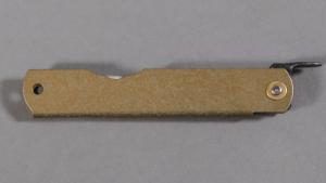 Couteau pliant japonais Higonokami - manche 10 cm laiton doré