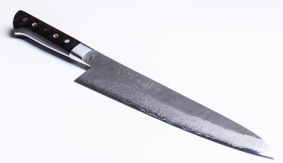 COUTEAU JAPONAIS TOJIRO HANDMADE WESTERN STYLE VG-10 DAMAS - CHEF 27 CM