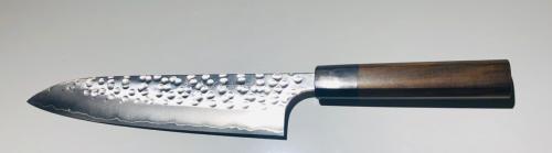 Couteau japonais artisanal de Hiroshi Kato - gyuto 21 cm Tsuchime