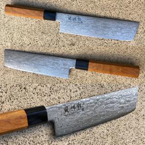 COUTEAU JAPONAIS ARTISANAL NAKIRI RYUSEN GAMME FUKAKURYU