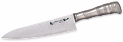 COUTEAU JAPONAIS TAMAHAGANE GAMME BAMBOO KYOTO 63 PLY CHEF DE 21 CM