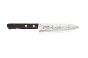 Couteau japonais artisanal de Yoshida Hamono - Couteau Santoku 17 cm - Ginsan
