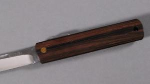 Couteau pliant japonais Higonokami de Junpei Makkari ébène de Macassar - 6 cm