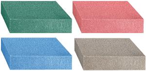 Set de 4 gommes antirouille grains fin/medium/grossier/extra grossier