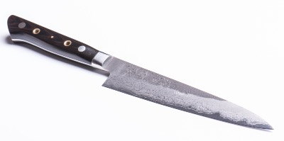 COUTEAU JAPONAIS TOJIRO HANDMADE WESTERN STYLE VG-10 DAMAS - UTILITAIRE 15 CM