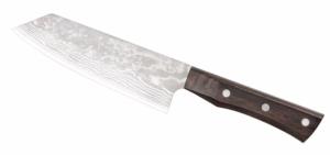 Couteau artisanal Shigeki gamme Brownwood - couteau bunka 17,5 cm