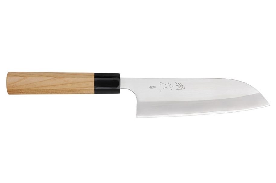 Couteau japonais artisanal Gihei Hamono ZDP-189 - Couteau santoku 17,5 cm