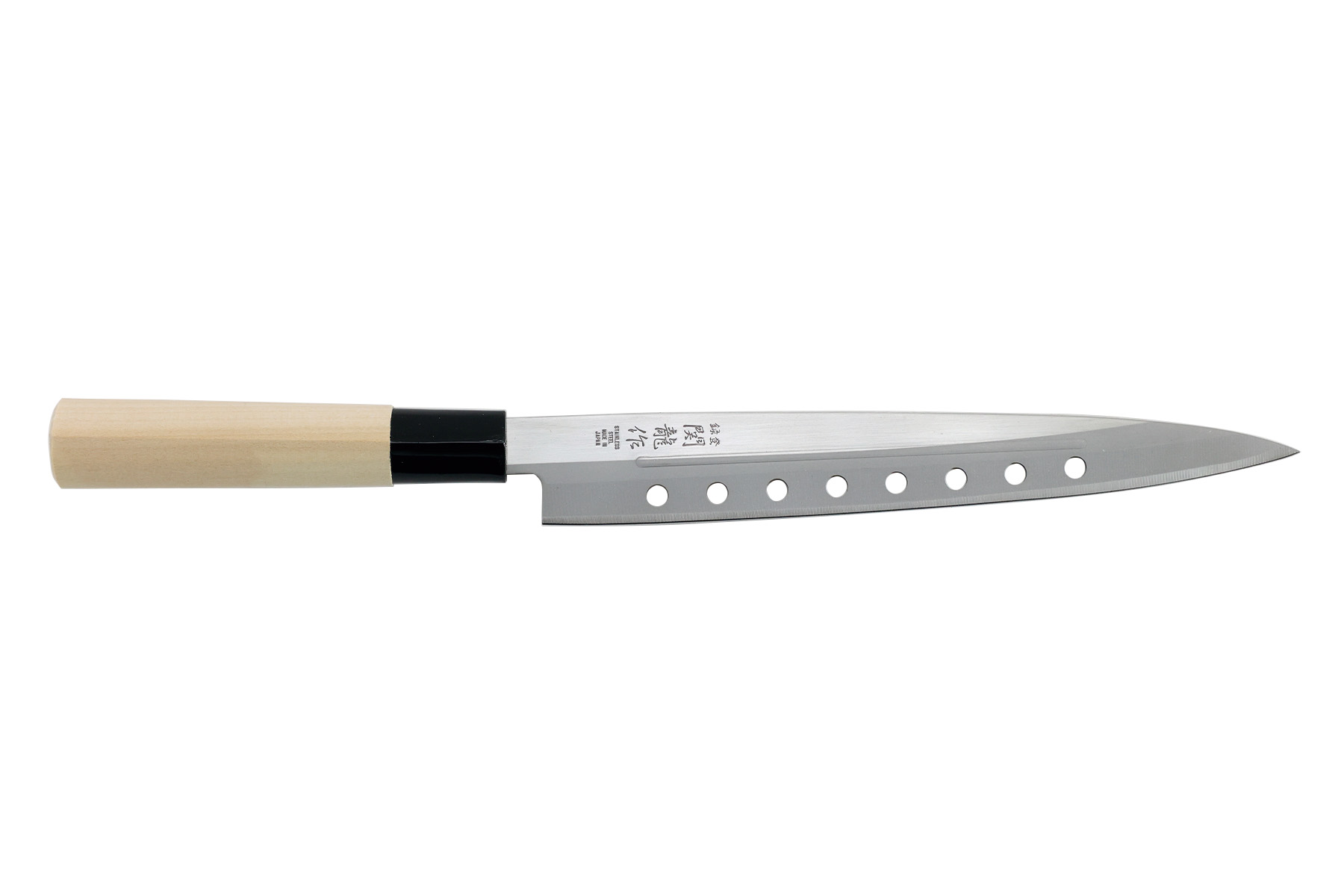 Couteau japonais Jaku Tradition - sashimi 21 cm ajouré