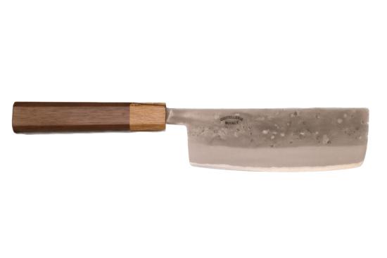 Couteau japonais Nashiji de Tadafusa & Coutellerie Bourly - Couteau Azumagata 15 cm