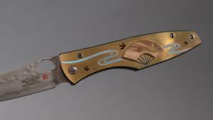 Couteau pliant Mcusta "Feuille d'érable" Platinum Label édition limitée modèle Printemps