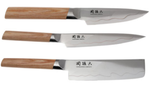 Set de 3 couteaux japonais Kai Seki Magoroku composite "forme végan"