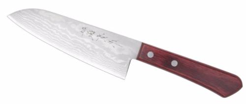 Couteau artisanal Shigeki Tanaka "Redwood" santoku 165 mm