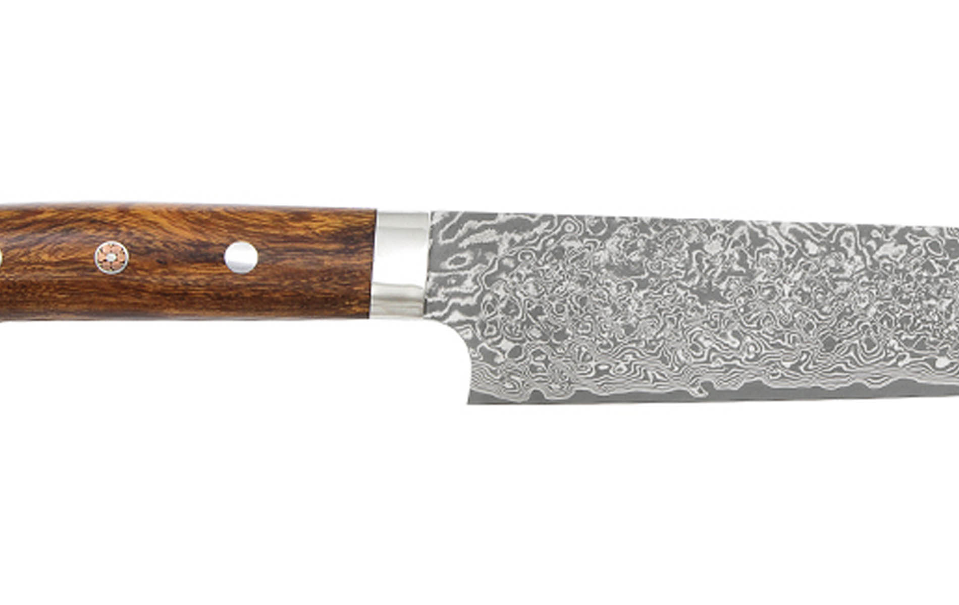 Couteau japonais artisanal SG2 damas de Takeshi Saji - Couteau sujihiki 27 cm