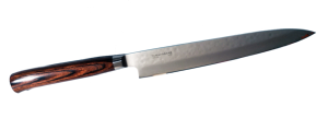 Couteau de cuisine japonais Tamahagane Tsubame pakkawood - sashimi 21 cm