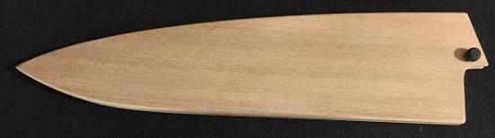 Saya traditionnel en bois pour couteau japonais chef 21 cm