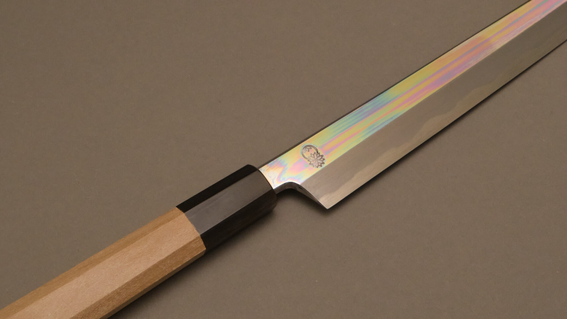 Couteau japonais artisanal Sakai Kikumori - Sakimaru Takohiki 27 cm - Acier White paper steel n°2