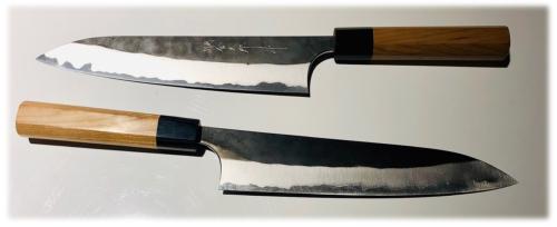 Couteau japonais artisanal de Hiroshi Kato - gyuto 21 cm - Aogami