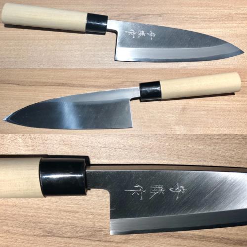 COUTEAU JAPONAIS ARTISANAL MORIKATSU - DEBA 180 MM