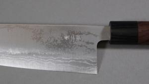 Couteau japonais Kane Tsune Aogami n°2 damas - Couteau kiritsuke 17 cm