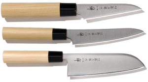 Set de 3 couteaux japonais Tojiro Zen forme japonaise