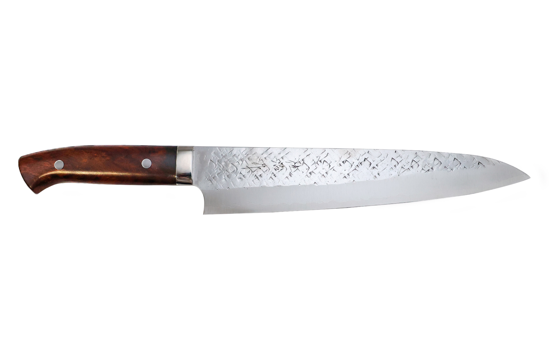 Couteau japonais artisanal SRS13 de Takeshi Saji - Couteau gyuto 24 cm bois de fer