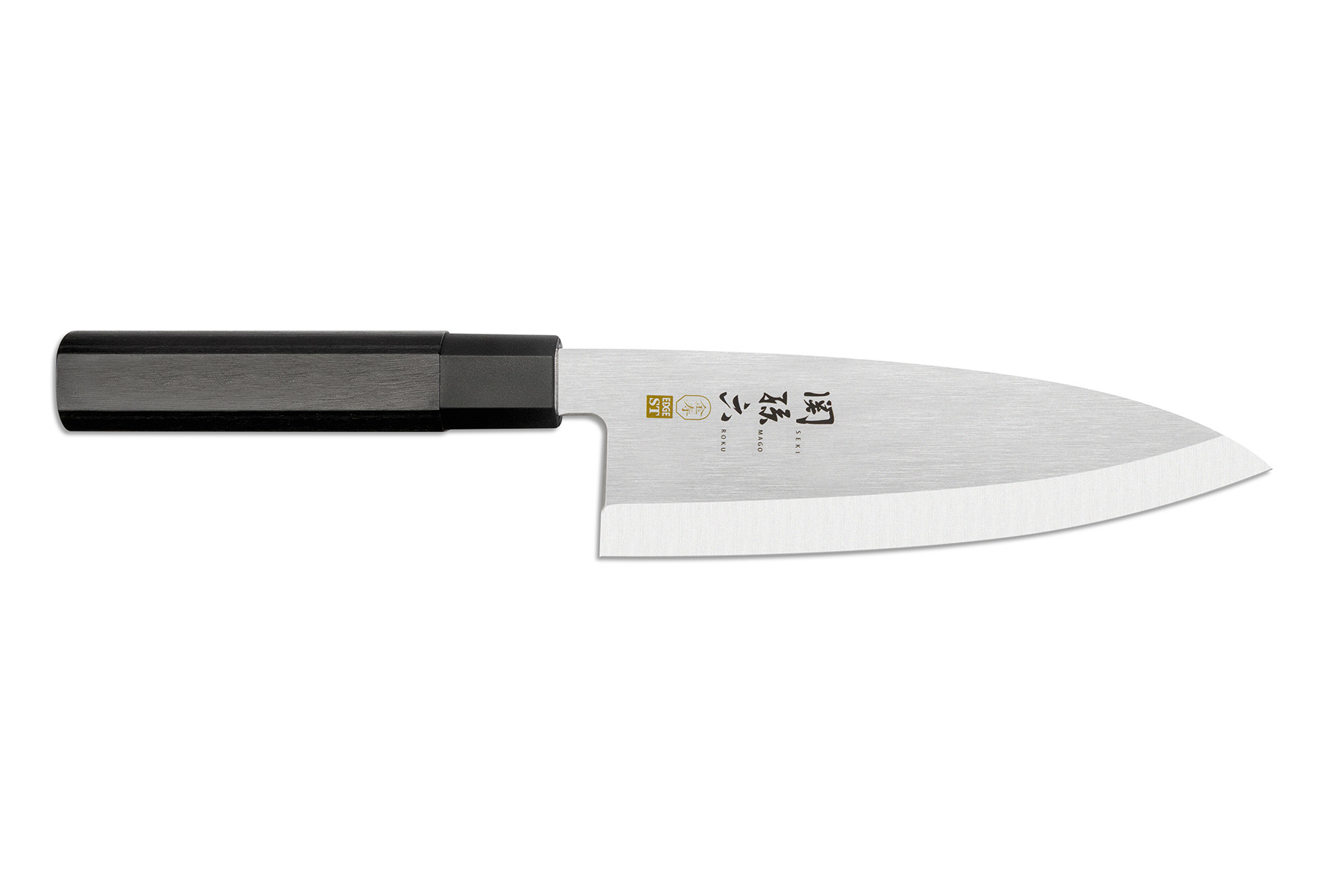 Couteau japonais Kai Seki Magoroku Kinju & Hekiju - couteau Deba 18 cm